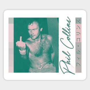 Phil Collins is cooler than you /\ Retro Aesthetic Design Magnet